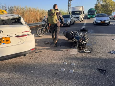 תאונה קטלנית בכביש 4: רוכב אופניים נהרג מפגיעת משאית