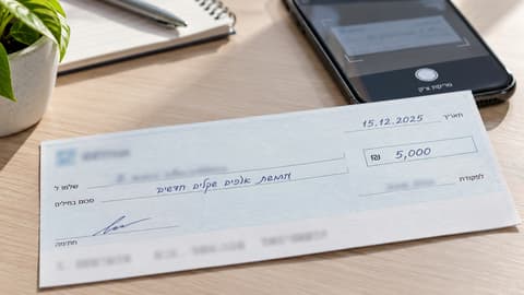 מחזיקים צ'קים דחויים? השירות החדש בבנקים שנכנס היום