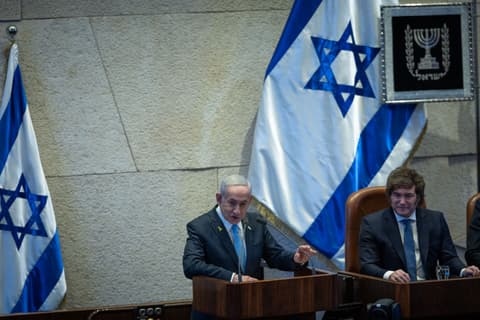 אחרי סיום ספירת הקולות: נשיא ארגנטינה בברכה לנתניהו