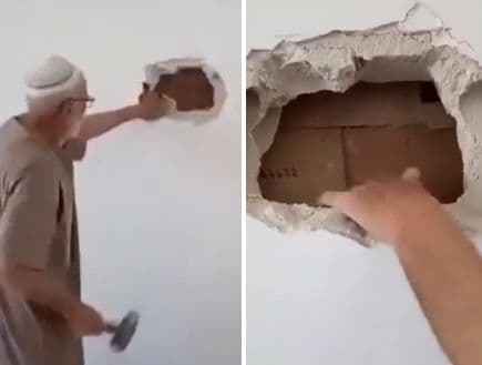 הסתיר מאות ספרים מאחורי הקיר – ושבר אותו אחרי נפילת המשטר