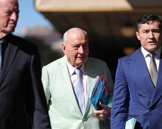 ‘I was being polite’: prominent athlete continued texting Alan Jones after alleged assaults due to his reputation, trial hears