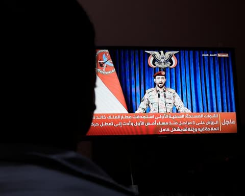 Middle East crisis: Riyadh airport hit again as Houthis claim attacks, including strike that killed 12 – as it happened
