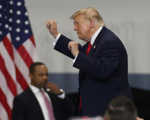 Trump heads to rallies in Arizona and Montana after campaign stop-off in Alaska – US politics live