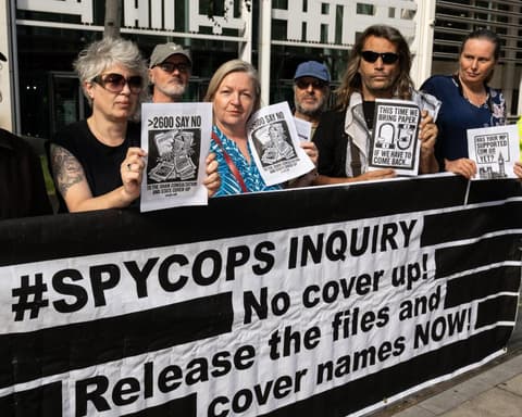 Undercover police officer lied to spycops inquiry about sexual relationship