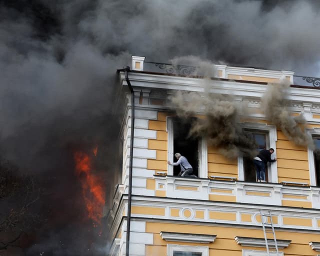 Staff killed and wounded in Russian strike on Kyiv’s science academy