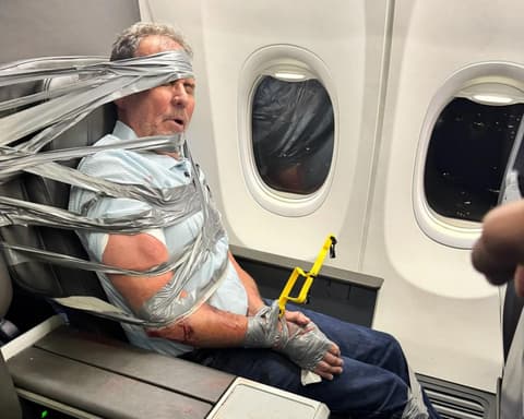 US passenger duct-taped to plane seat says: ‘I don’t remember any of it’