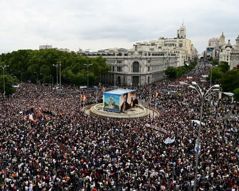 ‘This can’t go on’: tens of thousands protest against housing crisis in Spain