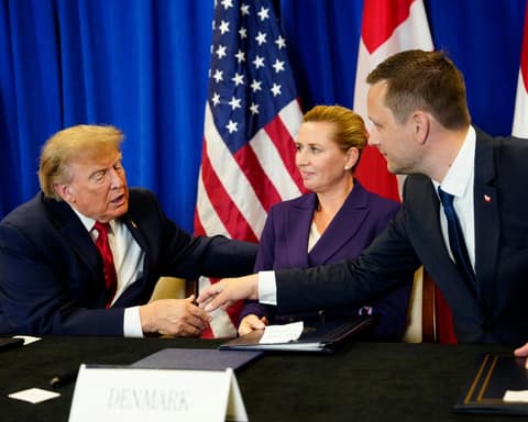 US to build new military bases in Greenland as deal seeks to end tensions between Nato allies - as it happened