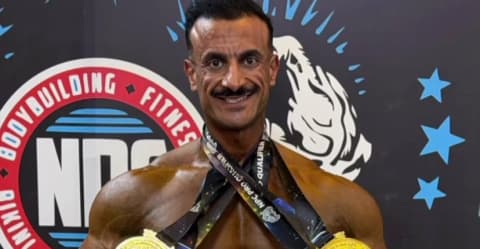 أنباري يحصد ذهبية وبرونزيتين في بطولة NBC العالمية لكمال الأجسام بالبصرة