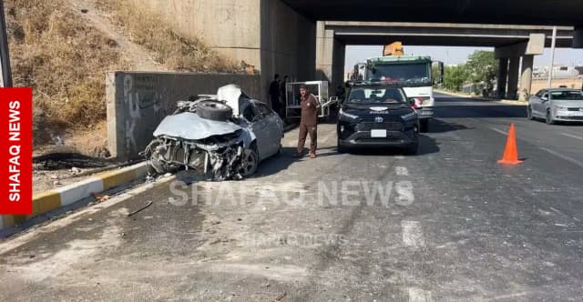 مصرع قيادي في الحشد الشعبي وإصابة سائقه بحادث سير في ديالى