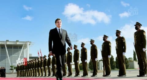 نێچیرڤان بارزانی سوو سەردان بەغداد کەێد ئەرا ئامادەبۊن لە رسوومەیل کووتاییهاتن ئەرک هاوپەیمان ناودەوڵەتی لە عراق