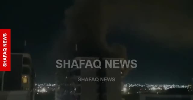 السيطرة على حريق في أربيل (فيديو)