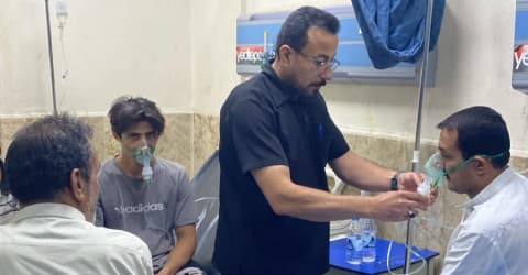حصيلة العاصفة الترابية.. 117 حالة اختناق بين النجف وديالى