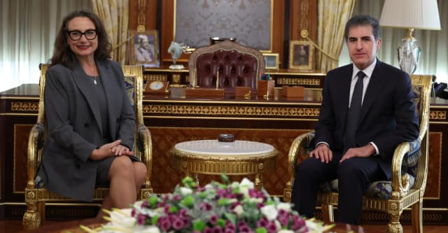رئيس إقليم كوردستان يستقبل القنصل العام الأميركي