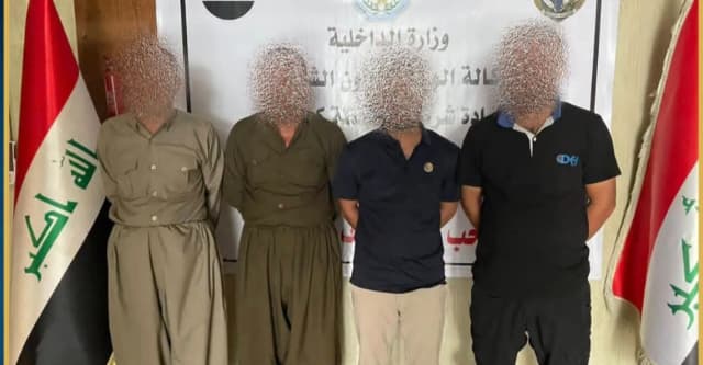 شرطة كركوك تعتقل 4 متهمين باستهداف منزل بقذيفة في قره هنجير
