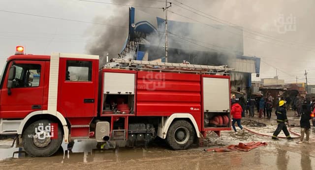 مصرع عامل بنغلاديشي بحريق داخل شقة سكنية في منطقة الشالجية ببغداد