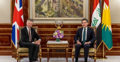 نێچیرڤان بارزانی وەرد راوێژکار ئاسایش بەریتانی باس لە وەهیزکردن هاوکاری ئەمنی و سەربازی کەێد