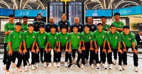منتخب أشبال العراق يغادر إلى باكو للمشاركة في "مهرجان 2026" الكروي