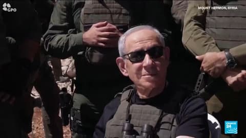 'Provocative and blatant violation': Syria condemns Netanyahu's entry into its territory