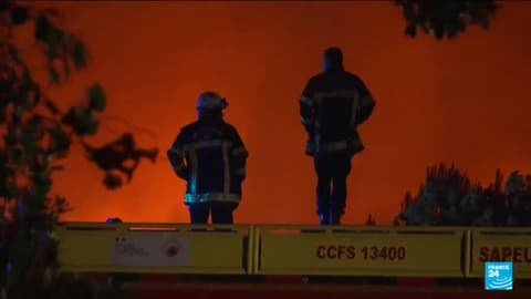 French firefighters join nationwide protests after devastating summer wildfires