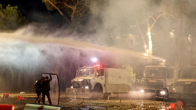 Clashes grip Tirana as Albanian PM blames 'foreign hands' for mounting unrest
