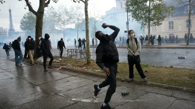 French student protesters are being 'exploited' by political forces, Macron says