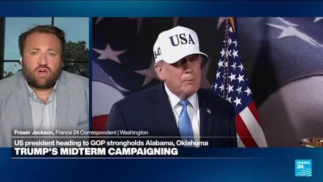 Trump heads to GOP strongholds Alabama and Oklahoma to campaign for midterms