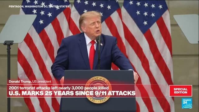 REPLAY: Trump speaks at 9/11 25th anniversary ceremony at the Pentagon