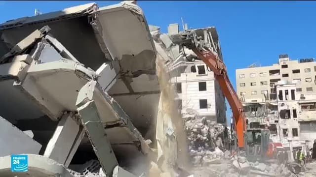 انهيار مبنى متضرر من القصف في غزة يوقع قتلى وجرحى بين النازحين