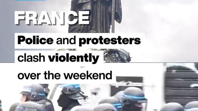 France: Police and protesters clash violently over the weekend