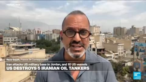 War in the Middle East: Iran attacks US base in Jordan, 10 US vessels