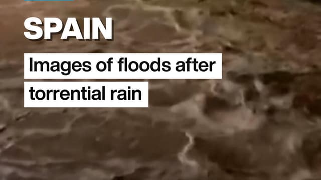 Spain: Images of floods after torrential rain