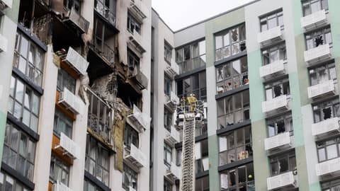At least 12 killed and over a dozen injured in Russian strikes on Kyiv