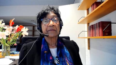 US sanctions on ICC are 'a shock' and 'unacceptable', Nobel peace laureate Navi Pillay says