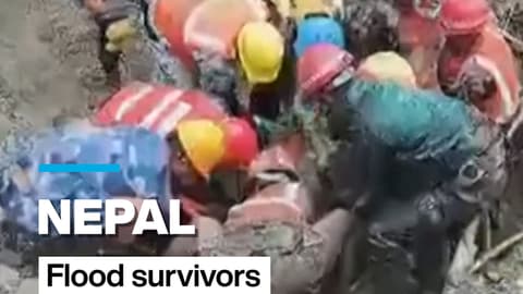 #Nepal: Two flood survivors rescued from hydropower tunnel