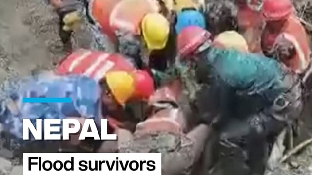 #Nepal: Two flood survivors rescued from hydropower tunnel
