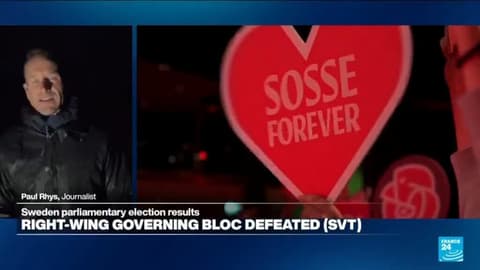 Sweden's centre-left opposition wins election, SVT says