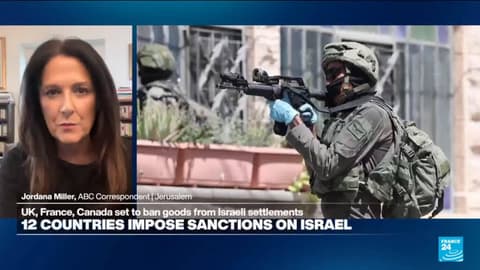 Diplomatic row escalates as UK, France and Canada move to sanction Israeli settlements