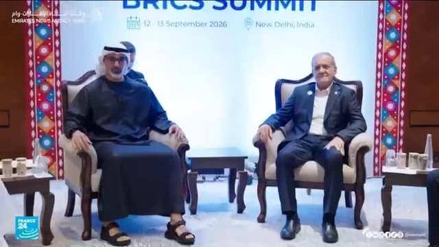 لقاء إماراتي إيراني على هامش قمة بريكس