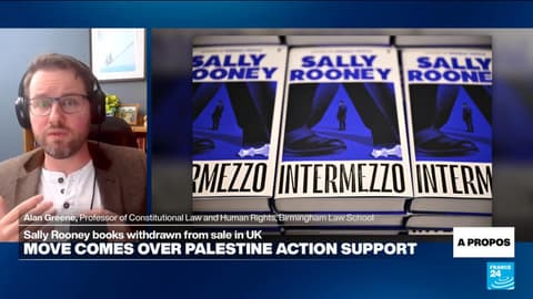 Sally Rooney's books cannot be sold in UK amid Palestine Action ban, publisher says