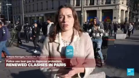 Renewed clashes in Paris: "We've seen numerous CRS charges to disperse protesters"