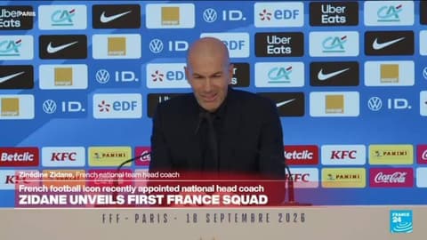 REPLAY: Zidane names first squad as France manager
