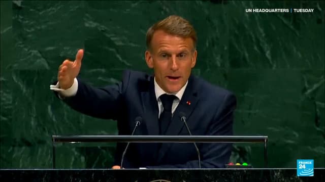 Israel denounces Macron's UN remarks