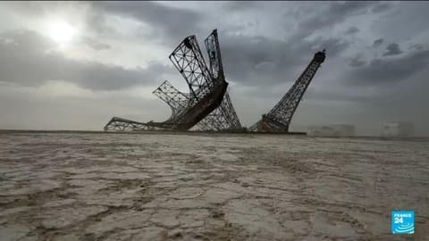 ‘Tower of broken dreams’: French artist takes Eiffel Tower work to Burning man