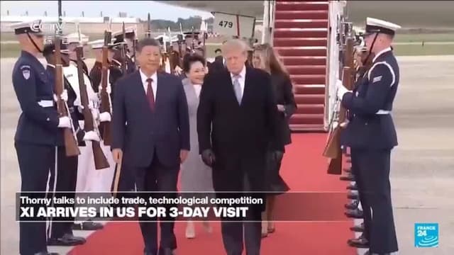 Trump welcomes China's Xi to Washington
