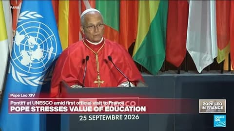 REPLAY: Pope Leo XIV's address at UNESCO