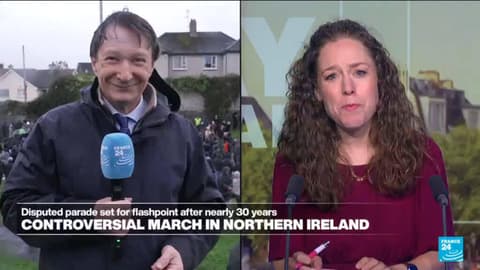 Northern Ireland: Disputed parade set for flashpoint after nearly 30 years
