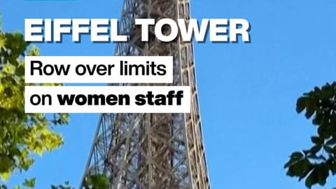 Eiffel Tower reopens after row over limits on women staff