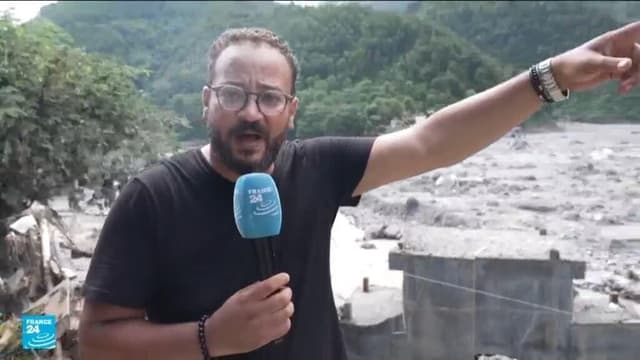 موفد فرانس24 ينقل لنا صورا من قرية دمرتها الفيضانات في نيبال