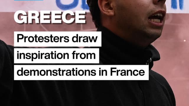 Greece: Protesters draw inspiration from demonstrations in France